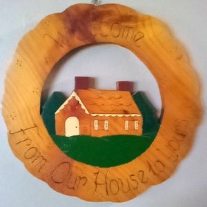 A Home made welcome country sign